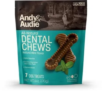 1ea 6 oz. Andy & Audie Medium Dental Chew - Treats